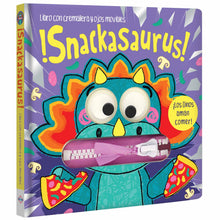 Cargar imagen en el visor de la galería, ¡Snackasaurus! – Libro con cremallera y ojos movibles
